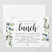 素朴なユーカリ, ウェディングエロープメントランチ 招待状 (正面/裏面)