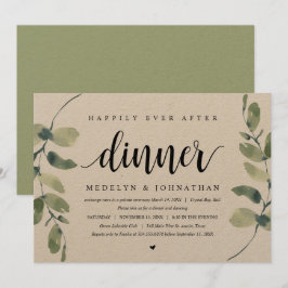 素朴なユーカリ, 結婚式の秘密の夕食 招待状