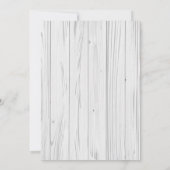 素朴なライオン ブルーの花のベイビーシャワーの招待状 招待状 (裏面)