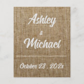 素朴なラップ自然パター結婚ン チラシ (裏面)