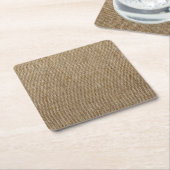 素朴なラップ自然 スクエアペーパーコースター (アングル)