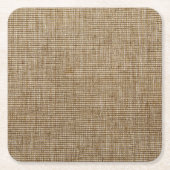 素朴なラップ自然 スクエアペーパーコースター (正面)