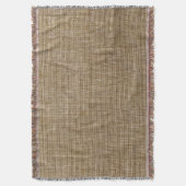 素朴なラップ自然 スローブランケット (正面縦)