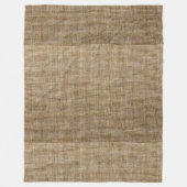 素朴なラップ自然 フリースブランケット (正面)