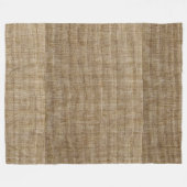 素朴なラップ自然 フリースブランケット (正面(横))