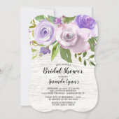 素朴なラベンダーによってはブライダルシャワーの招待状が開花します 招待状 (正面)