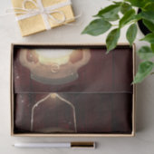 素朴なランタンが照らす桜の木の納屋での結婚式 薄葉紙 (ギフト)