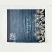 素朴なランタンとマスンジャー写真用背景 タペストリー (正面(横))