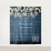 素朴なランタンとマスンジャー写真用背景 タペストリー (正面)