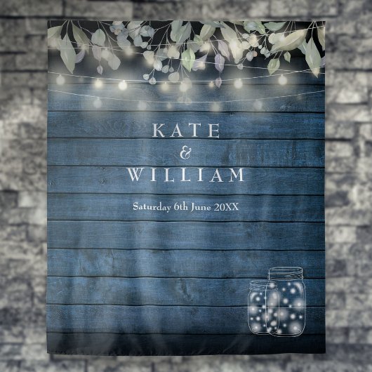 素朴なランタンとマスンジャー写真用背景 タペストリー