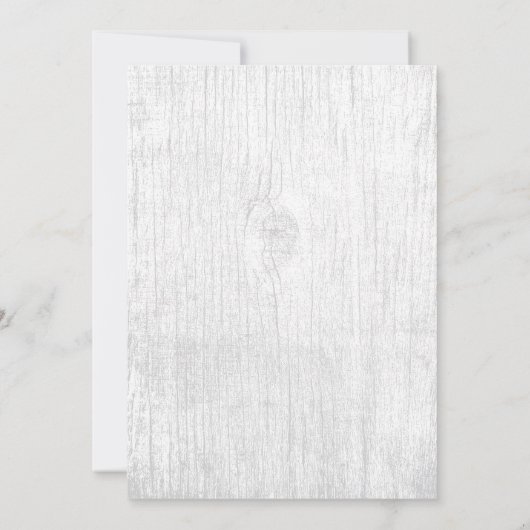 素朴なランタンの国の花のバーラップのブライダルシャワー 招待状 (裏面)