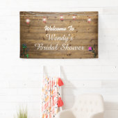 素朴なランタンはブライダルシャワーポスターをつけます 横断幕 (インサイチュ)