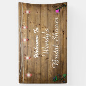 素朴なランタンはブライダルシャワーポスターをつけます 横断幕 (縦)