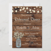 素朴なリハーサルの夕食の招待状、リハーサル 招待状 (正面)