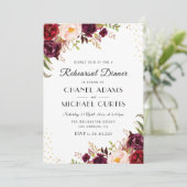 素朴なリハーサルディナー招待状 招待状 (スタンド正面)