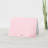 素朴なリンゴの感謝カード - 赤い水彩画 サンキューカード (裏面)