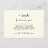 素朴なリースのエンクロージ結婚ンカードを持つアイボリー エンクロージャーカード (正面)