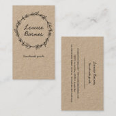 素朴なリースの名刺 名刺 (正面/裏面)