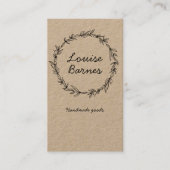 素朴なリースの名刺 名刺 (正面)