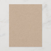 素朴なリースの緑の草木の結婚式のホテルカード エンクロージャーカード (裏面)