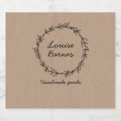 素朴なリース ビールラベル (シングルラベル)