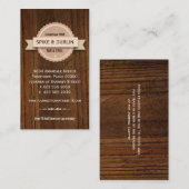 素朴なレストランのホスピタリティ 名刺 (正面/裏面)