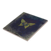 素朴なレトロの蝶 タイル (側面)