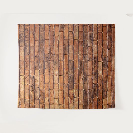 素朴なレンガの写真用背景タペストリー タペストリー (正面(横))