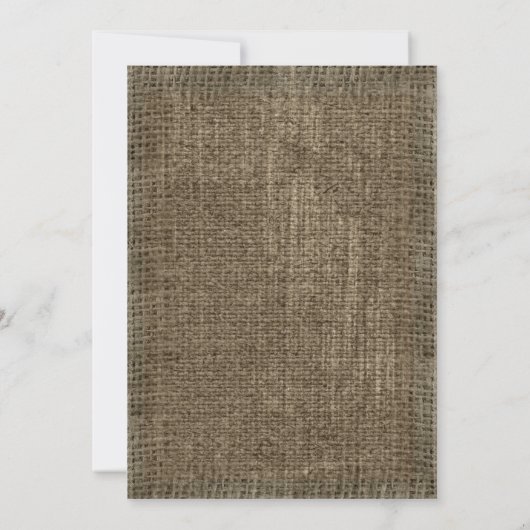 素朴なレースおよび真珠の結婚式招待状 招待状 (裏面)