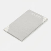 素朴なレースの銀のリネンメーキャップアーティストのヘアーサロン ポストイット (アングル)