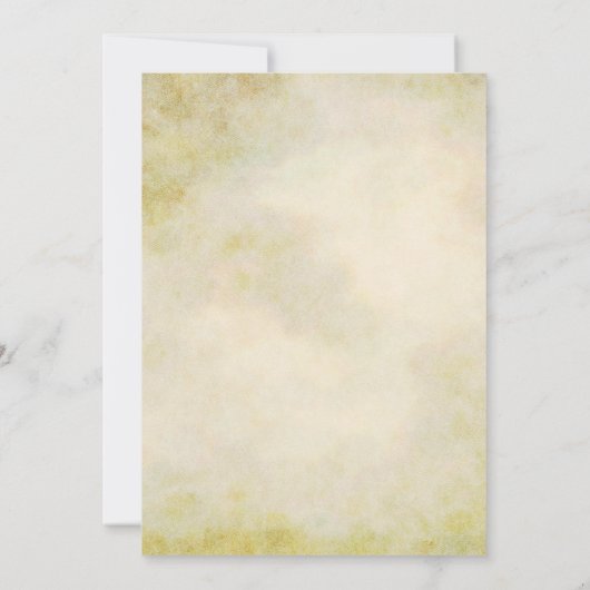 素朴なワイルドファーンの葉の結婚式 招待状 (裏面)