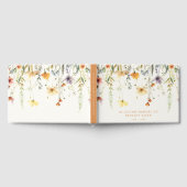 素朴なワイルドフラワーの葬儀 ゲストブック (全面)