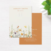 素朴なワイルドフラワー キーチェーン ディスプレイカード (デスク)