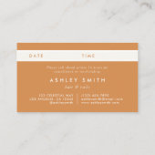 素朴なワイルドフラワー 予約カード (裏面)