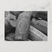 素朴なワインのコルクの結婚披露宴の明細カード エンクロージャーカード (裏面)