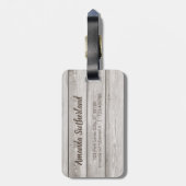 素朴なワードマップアドベンチャーアワイ名前をカスタムする ラゲッジタグ (裏面縦)