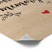 素朴なヴィンスの木, 愛する人の記憶に, 追悼 ポスター (角)