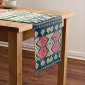 素朴なヴィンテージのハートのアズテック人 ショートテーブルランナー (インサイチュ)