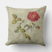 素朴なヴィンテージのフランス人のバラのエレガントな国 クッション (正面)