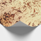 素朴なヴィンテージの大理石の質 ラッピングペーパー (角)