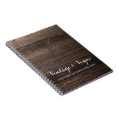 素朴なヴィンテージの木製のエレガントな国の農場のブティック ノートブック (右側)