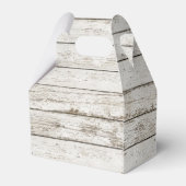 素朴なヴィンテージの白い納屋の木結婚の納屋 フェイバーボックス (裏面サイド)