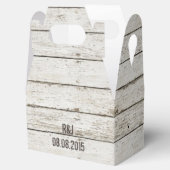 素朴なヴィンテージの白い納屋の木結婚の納屋 フェイバーボックス (オープン)