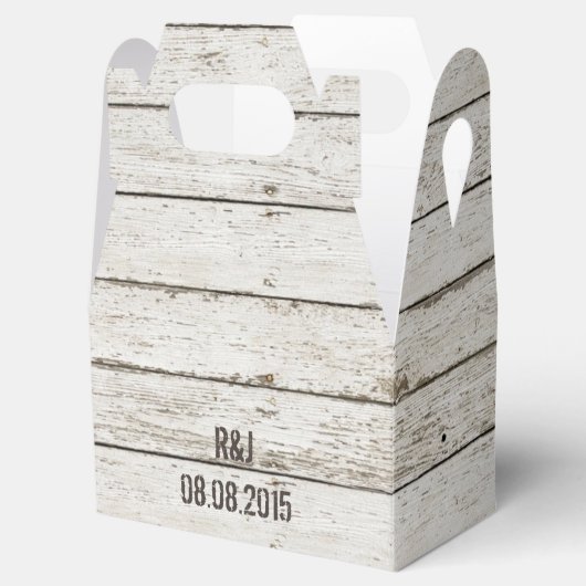 素朴なヴィンテージの白い納屋の木結婚の納屋 フェイバーボックス (オープン)