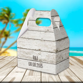 素朴なヴィンテージの白い納屋の木結婚の納屋 フェイバーボックス