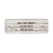 素朴なヴィンテージの白い納屋の木結婚の納屋 ラベル (正面)