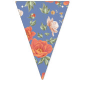 素朴なヴィンテージの装飾用の花パターン バンティングフラッグ (第3の旗)
