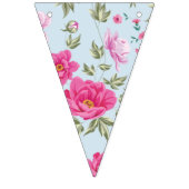 素朴なヴィンテージの装飾用の花パターン バンティングフラッグ (第2の旗)