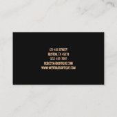 素朴なヴィンテージの西欧諸国のファッションのカウボーイ 名刺 (裏面)