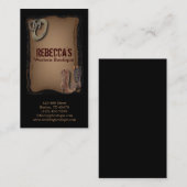 素朴なヴィンテージの西欧諸国のファッションのカウボーイ 名刺 (正面/裏面)